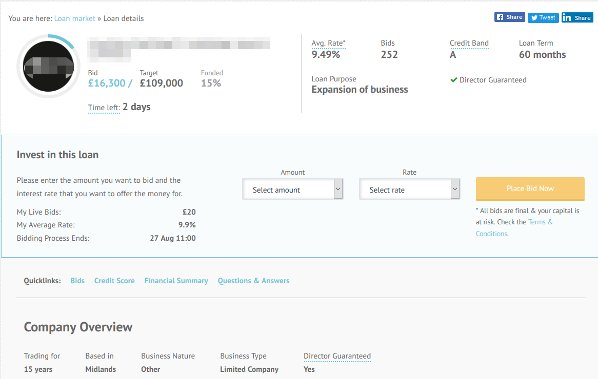 Lending Crowd Website Screenshot- Lending Crowd Review