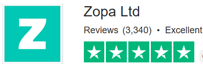 Zopa TrustPilot Rating 