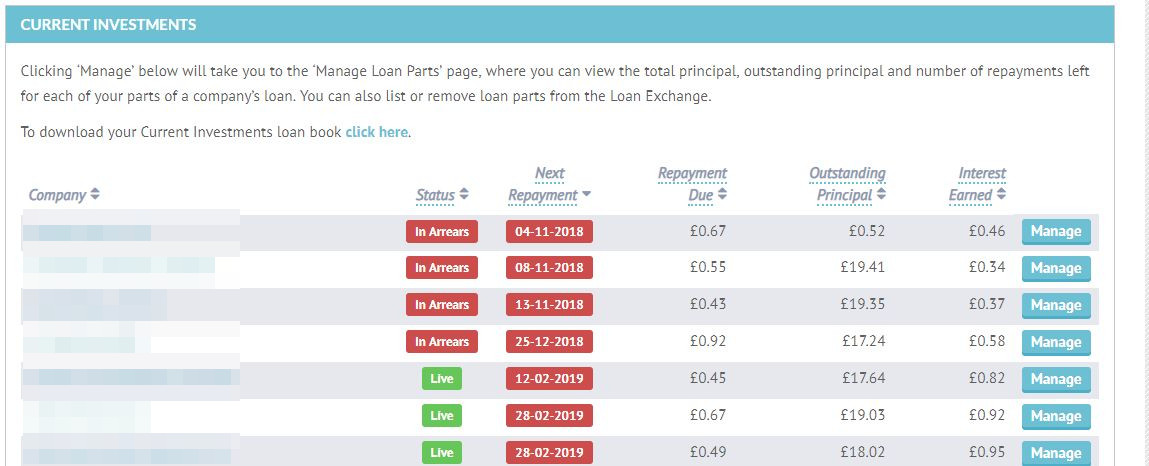 Lending Crowd Account Screenshot for Feb 2019 Update 1