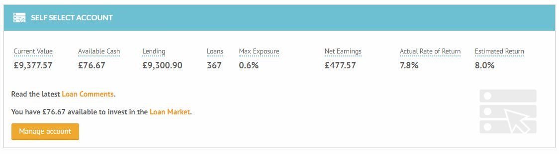 Lending Crowd Account Screenshot for April 2019 Update 1.1